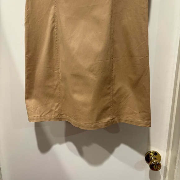 by Anthropologie Maeve Sleeveless Twofer Mini Dress Khaki White Tank New NWT - Picture 4 of 13